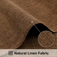 thumbnail image 2 of decorUhome Placemats Set of 4 - Cotton Linen Blend Washable Heat Resistant Dining Table Mats, Brown, 13" x 19", 2 of 7