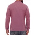 thumbnail image 5 of JWD Mens Long Sleeve Henley Shirt Casual Button Neck T Shirt with Chest Pocket Red 2XL, 5 of 7
