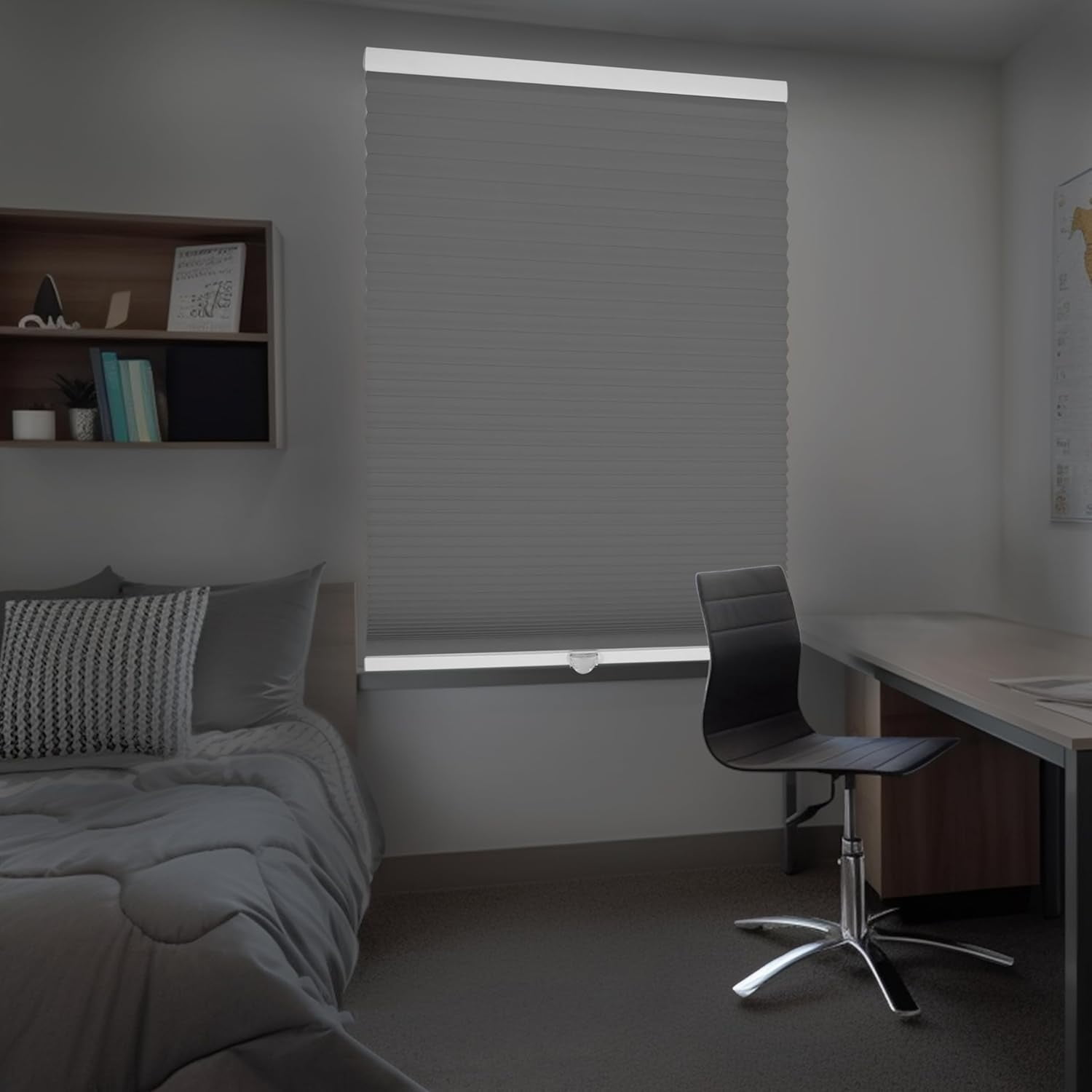 Chicology Steel Cordless Blackout Cellular Shades 59.25 in. W x 48 in. L