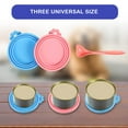 thumbnail image 5 of Destyer 2x Reusable Lids Covers For Pet Food Storage Wide Application Easy To Universal Can Toppers pink + sky blue 1Set, 5 of 5