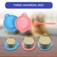 thumbnail image 5 of Billuyoard 2 unids/set tapa de lata de comida para mascotas y elástica tapa de lata Universal segura y no tóxica fácil Suministros para perros rosa + azul cielo, 5 of 5