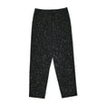 thumbnail image 6 of Uemuo Black Glitter Pattern Women's Wide Leg Palazzo Lounge Pants with Pockets Light Weight Loose Comfy Casual Pajama Pants-Medium, 6 of 9