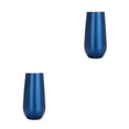thumbnail image 1 of Toystoory Copas de cóctel, suministros para el hogar, flauta de champán de doble capa irrompible, 6 copas de tostado, vaso de vino para beber, Azul Mate arpox.180ml 2Conjunto, 1 of 6