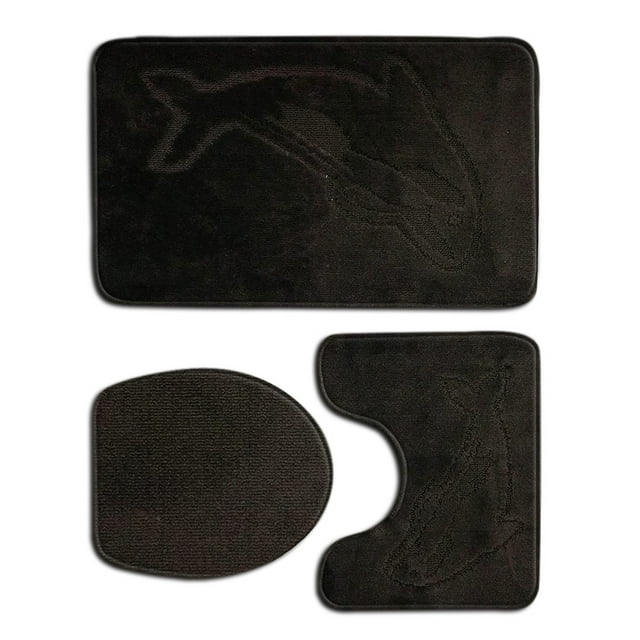 VONKY 3piece Non-Slip Chenille Bath Rug Easy To Clean Anti-slip Comfortable Eco-friendly Multi-functional PJ210831-A004 5Set