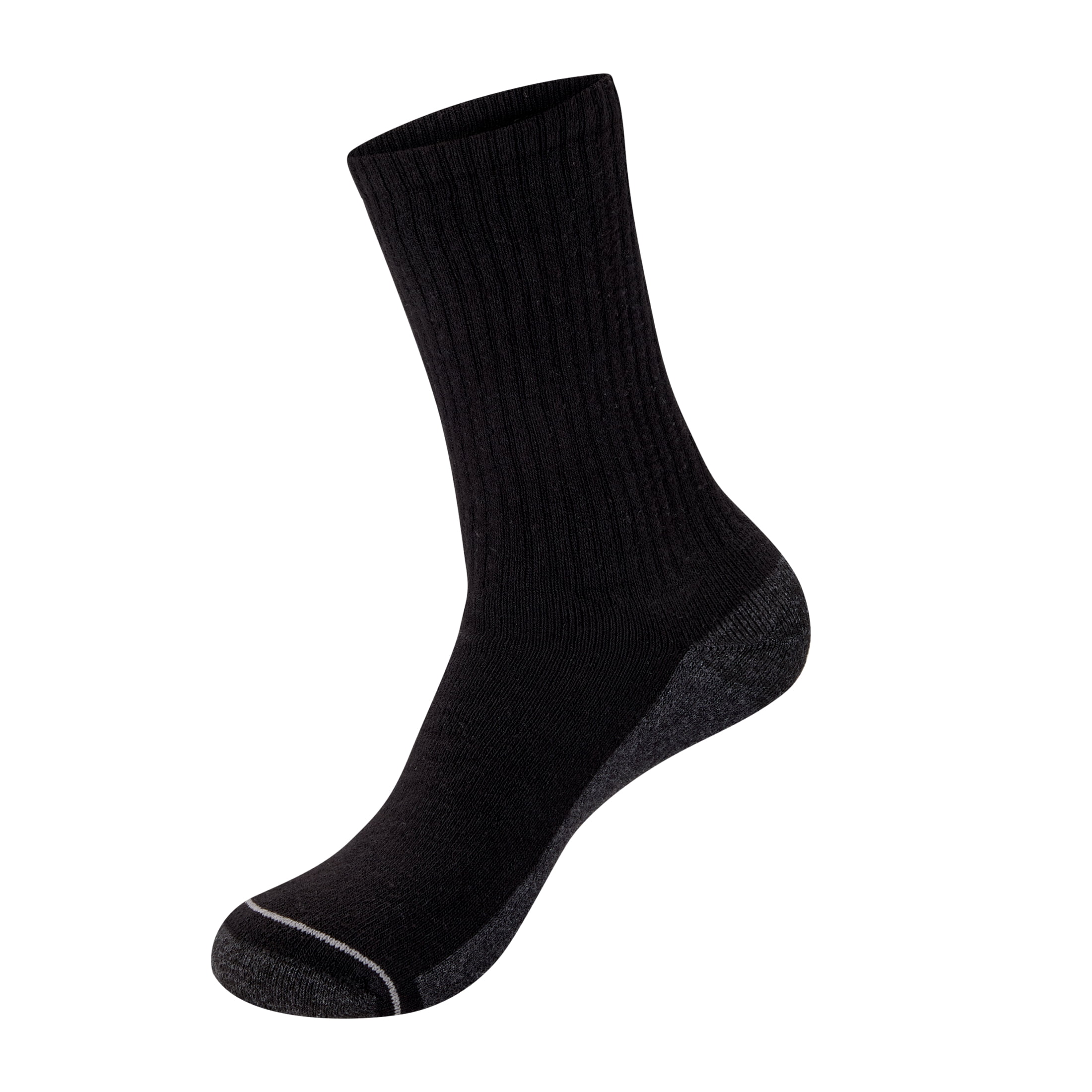 Hanes Mens Crew Socks Pack, 10-Pack, Max Cushion Moisture-Wicking Sock