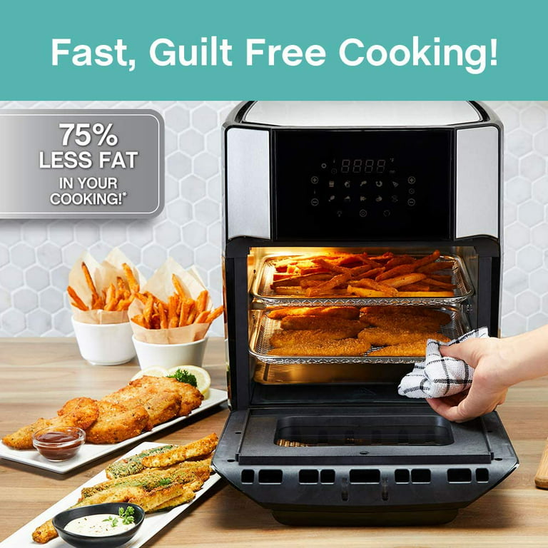 West Bend 26 qt. Stainless Steel Air Fryer Oven with 24 Presets