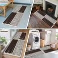 thumbnail image 5 of Runner Rug 2'x6', Black Striped Washable Non-Slip Hallway Runner Rugs, Farmhouse Stripes Modern Abstract Art Bedside Rugs Floor Mats Carpet Runners for Kitchen Bathroom Laundry Room, 5 of 8