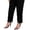 Black, variant on Plus Size Pants Casual Plain Tapered/Carrot Red Violet 0XL (12)