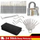 thumbnail image 1 of 24 teiliges Profi Lockpicking Pick Set Dietrich bung Vorhngeschloss Schlssel, 1 of 5