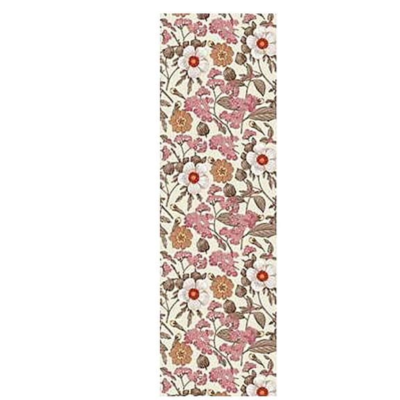 Usloyux Large 45x300cm Floral Background Wallpaper, Self-Adhesive Vinyl Wall Mural for Bedroom Kitchen, Easy to Install Remove No Damage, Washable PVC Wall Decal Living Room Decor