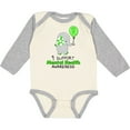 thumbnail image 3 of Inktastic I Support Mental Health Awareness Elephant and Balloon Boys or Girls Long Sleeve Baby Bodysuit, 3 of 5