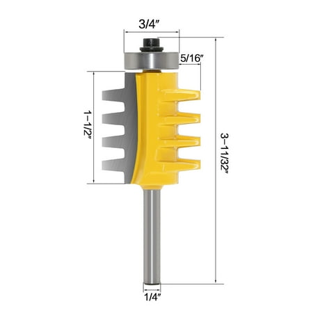 

Tepsmf Tools Adjustable Box & Finger Joint Router Bit Woodwork Cutter Tools in Home