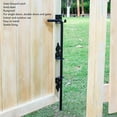 thumbnail image 3 of Puerta de Puertas Tapadas, Varilla de Caída Multifunció Acabado Negro para Cerca de Madera, 3 of 7