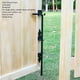 thumbnail image 3 of Puerta de Puertas Tapadas, Varilla de Caída Multifunció Acabado Negro para Cerca de Madera, 3 of 7