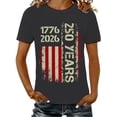 thumbnail image 4 of MEICHEN 250th Anniversary American Round Neck Pullover Women's T Shirt Shirt Short Sleeved T Shirt American Round Neck T Shirt, 4 of 6