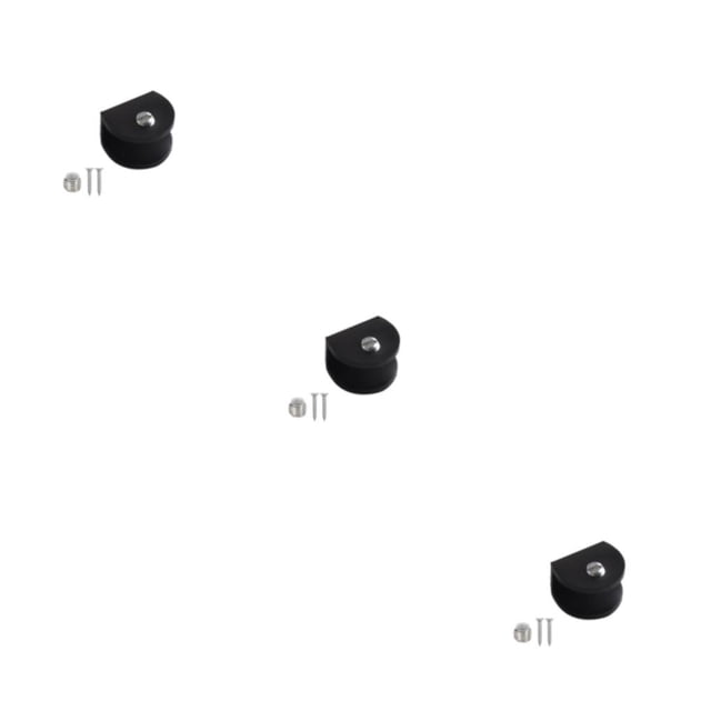 Soporte de pared antideslizante Yuarrent 10pcs Set Color Negro Metal 2 cm