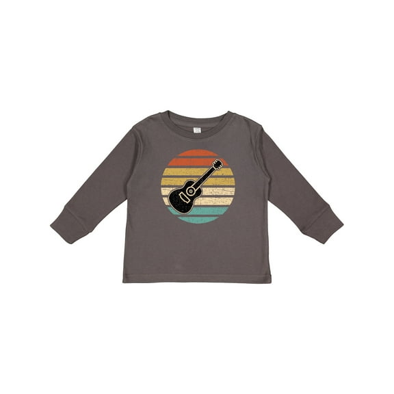 Inktastic Guitar Music for Guitarist Musician Boys or Girls Long Sleeve Toddler T-Shirt