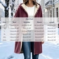 thumbnail image 5 of Inverlee Womens Sherpa Lined Hooded Coat Zip Up Long Jacket Winter Warm Outerwear Wine (S-3XL), 5 of 9