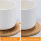 thumbnail image 3 of Posavasos de Vidrio Juego de Posavasos para Tazas, Posavasos para Bebidas, Cuerda de algodón Gruesa Redonda Tejida a Mano, Caqui, 6 Piezas., 3 of 5