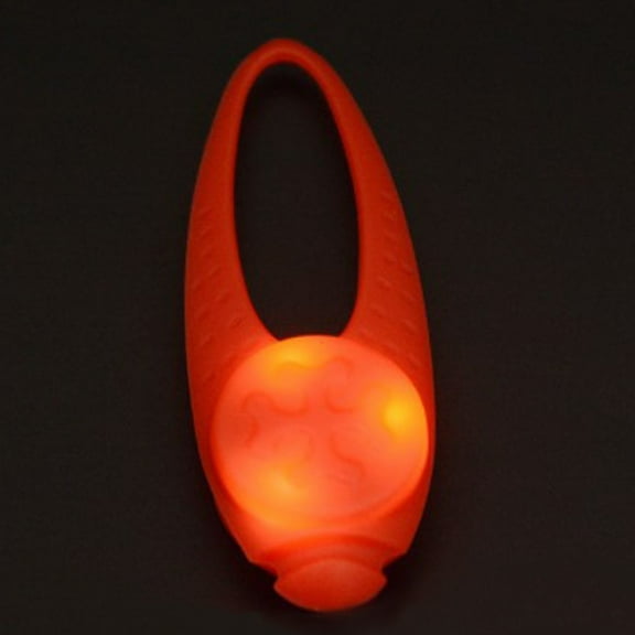 Pet Pendant Tough LED Silicone Pendant Night Safety Luminous Collar Tag with 3 Light Modes Pet Supplies-Red