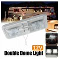 thumbnail image 4 of Luz de techo LED para RV de 12 V, iluminación interior para RV, barco con interruptor, luz de techo tipo domo para caravana de 48 LED y 800 LM para remolque RV, 4 of 5