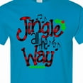 thumbnail image 4 of Inktastic Christmas Jingle All the Way with Music Notes and Holly T-Shirt, 4 of 5