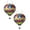 2Pack D, variant on 2Pcs Hot Air Balloon Solar With Flickering Flame Light Outdoor Solar Hanging Lights For Garden Yard Farmhouse Patio Decoration Hangs