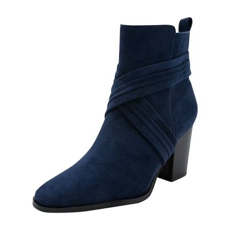 

NECHOLOGY Boots Women with Laces Fashion Characteristic Boots Shoes Ankle Boots Boots Women s Womens Suede Retro Boots Blue 9