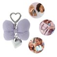 thumbnail image 3 of Unique Bargains 1 Pc Handbag Charms Keychains Stylish Bow Heart Bag Accessories Purple, 3 of 5