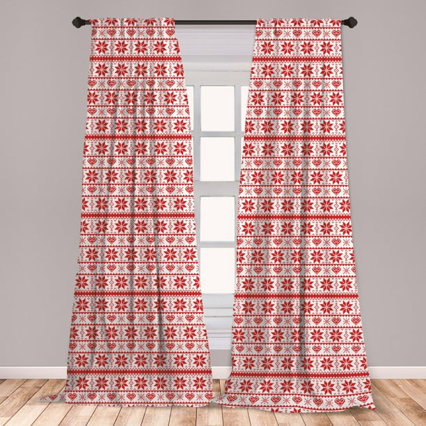 Christmas Curtains 2 Panels Set Scandinavian Tradition Fashion Nordic christmas-curtains-2-panels-set-scandinavian-tradition-fashion-nordic