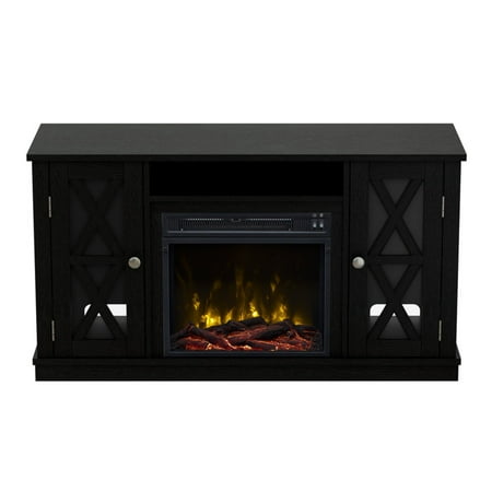 Black Electric Fireplace - Classic Flame Bayport 55 in. TV Stand with Electric Fireplace