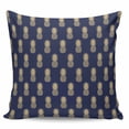 thumbnail image 2 of Pineapple Throw Pillow Covers, Soft Pillowcases with Invisible Zipper, Yellow Fruit Navy Blue Summer Tropical Decorative Square Pillow Cushion Covers for Living Room Couch Sofa Bed 18x18 Inches, 2 of 8