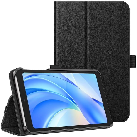 Fintie Case for onn. 7" Core Tablet (2026 Model) - Premium PU Leather Folio Cover for 7-inch Tablet, Black