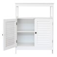 thumbnail image 4 of Veryke Bathroom Storage Cabinets, MDF Floor Bathroom Cabinets, Side Storage Organizer Cabinet with Storage Drawers and w/2 Shelves, White, 4 of 5