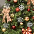 thumbnail image 4 of 24PCS Christmas Snowflake Plastic Decorative Snowflake Decoration Xmas Decor, 4 of 10