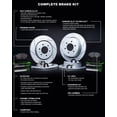 thumbnail image 4 of R1 Concepts Front Rear Brakes and Rotors Kit |Front Rear Brake Pads| Brake Rotors and Pads| Performance Sport Brake Pads and Rotors| Hardware Kit|fits 2011-2014 Porsche Cayenne, 4 of 5