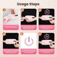 thumbnail image 3 of Cordless Heating Pad for Period Cramps, Heating Belt for Menstrual Cramps with 5 Heat Levels 4 Massage Modes, NTC Safe Temperature Control, Auto Timer, Birthday Christmas Gift for Women Mom Wife, 3 of 11