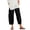 Black, variant on Women Pant Waist Crop Loose Colour Pure and Pants Harem Elastic with Pocket Women Casual Pants plus Size Women's Dress Pants for Work Business Casual Womens Pants Suit Casual Work Womens