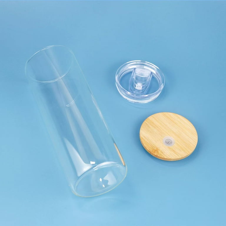 VING 25 Pack Bulk 25oz Sublimation Blank Transparent Glass Tumbler