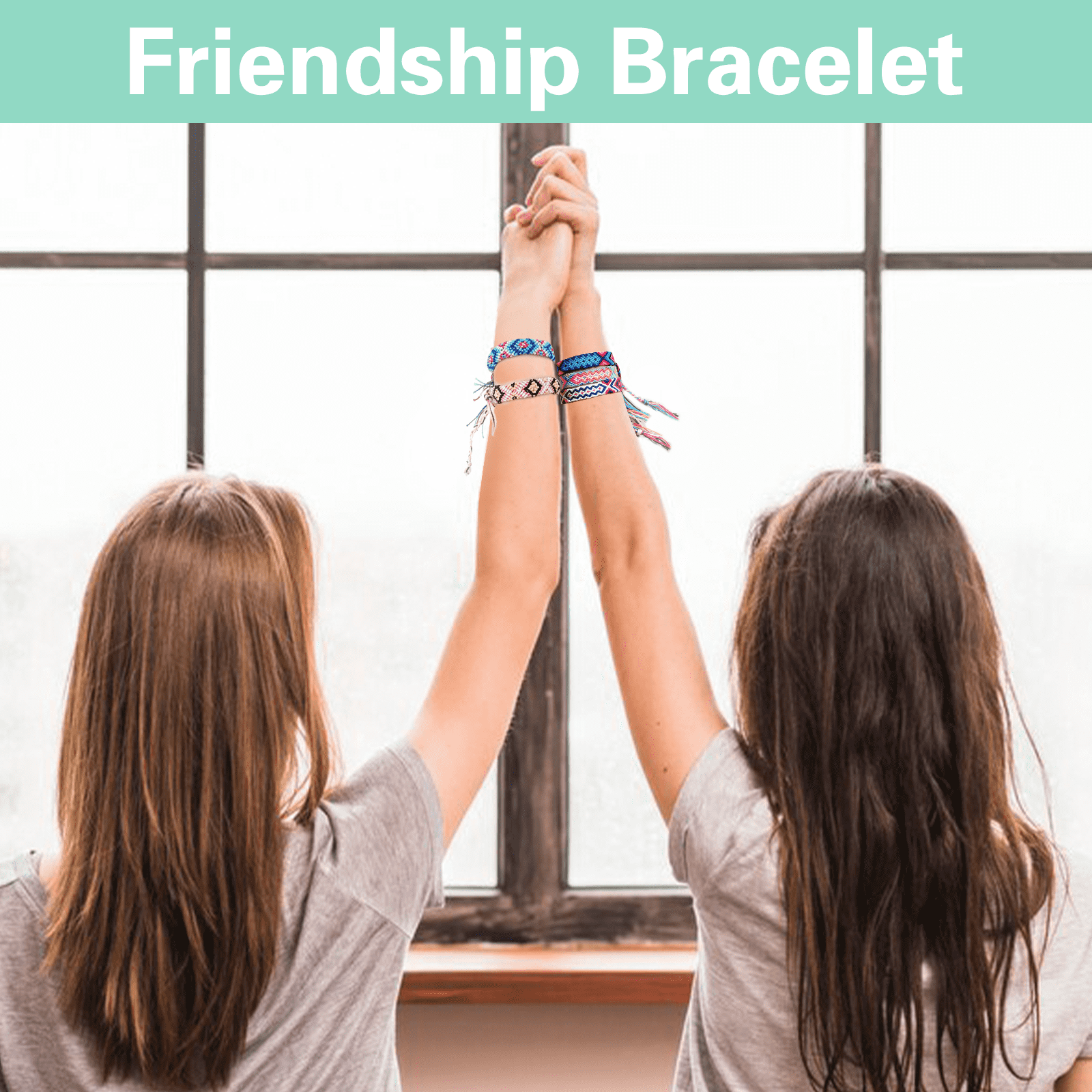 Friendship Bracelet Making Kit,Arts and Crafts for Kids Ages 8-12,DIY  Bracelet Making Kit with 20 Pre-Cut Threads,Birthday Gifts for Girl Aged 6  7 8 9 10 11 12 Year Old Child Travel Activity Set 