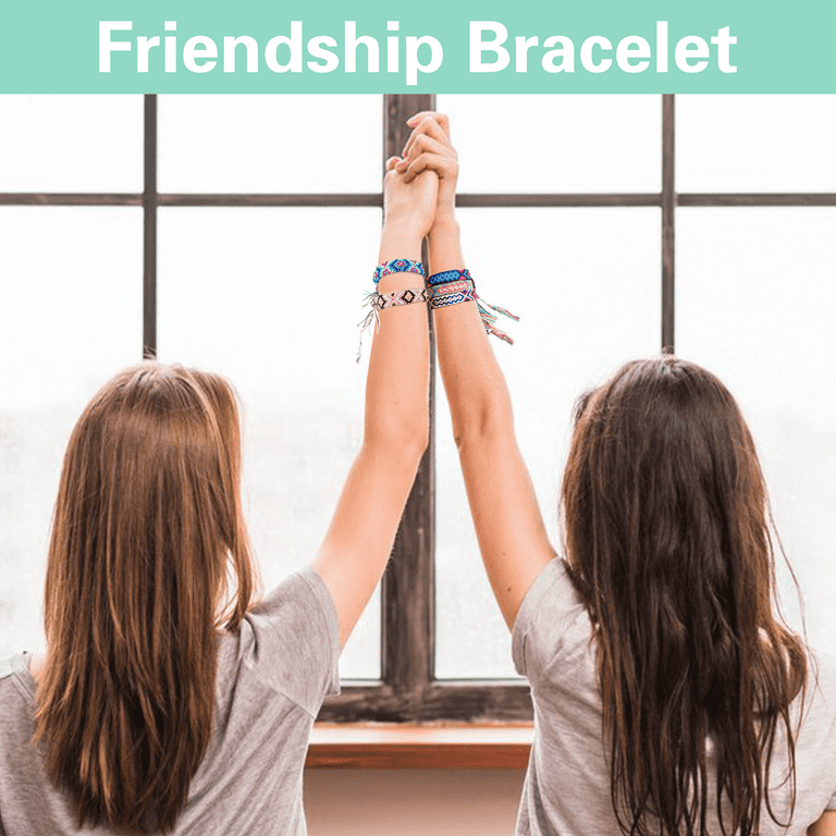 Friendship Bracelet Making Kit Toys, 20 Pre-Cut Threads - Makes Up To 8  Bracelets (Craft Kit, Kids Jewelry Kit, Gifts For Girls 8-12), Bracelet  DIY, Kids Travel Activity Set
