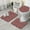 Maroon Footballs Pattern, variant on Maroon Footballs Pattern Bathroom Rugs Sets 3 Piece,Toilet Cover Set,Absorbent Non Slip Bathroom Mats Sets with U-Shaped Contour Rug Toilet Rug Set