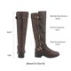 thumbnail image 2 of Botas DREAM PAIRS UTAH-W Marrón Altas Hasta la Rodilla con Pantorrilla Ancha y Tacón Bajo, 2 of 8