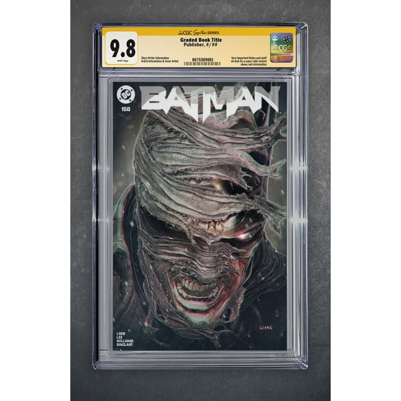 Batman 158 CGC Signature Series 9.8 John Giang Variant A Trade LTD 3000 Hush 2 H2sh