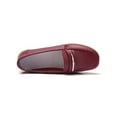 thumbnail image 4 of Fangasis Womens Flats Breathable Loafers Comfort Casual Shoes Work Fashion Boat Shoe Burgundy 7.5, 4 of 9