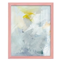 Canary and Sky II - Framed Print w/glass - Sunset Pink