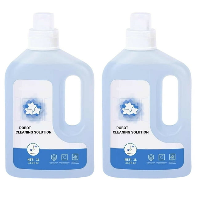 2-Pack Window Cleaning Solution Compatible with ECOVACS WINBOT W1 Pro, W2 Pro Omni, W2 Series, 1L per Bottle