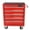 Red#9, variant on 29.33" Orange Steel Tool Cart with 4 Drawers & Wheels, Mobile Workshop Organizer with Brakes