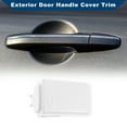 thumbnail image 3 of Unique Bargains No.LR030193 Exterior Door Handle Cover Trim Fit for Land Rover LR4 / Discovery 4 2010-2016 Door Handle Cover 1 Pcs White, 3 of 7