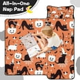 thumbnail image 4 of Halloween Cat Pattern Toddler Nap Mats for Kids Preschool,50"x20" Sleeping Mat Bag or Kids,Toddler Sleeping Bag,Toddler Nap Mat or Daycare, 4 of 6